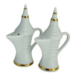 Rare Vintage Limoges Decorator Set of Salt & Pepper Shakers Made In France 3"